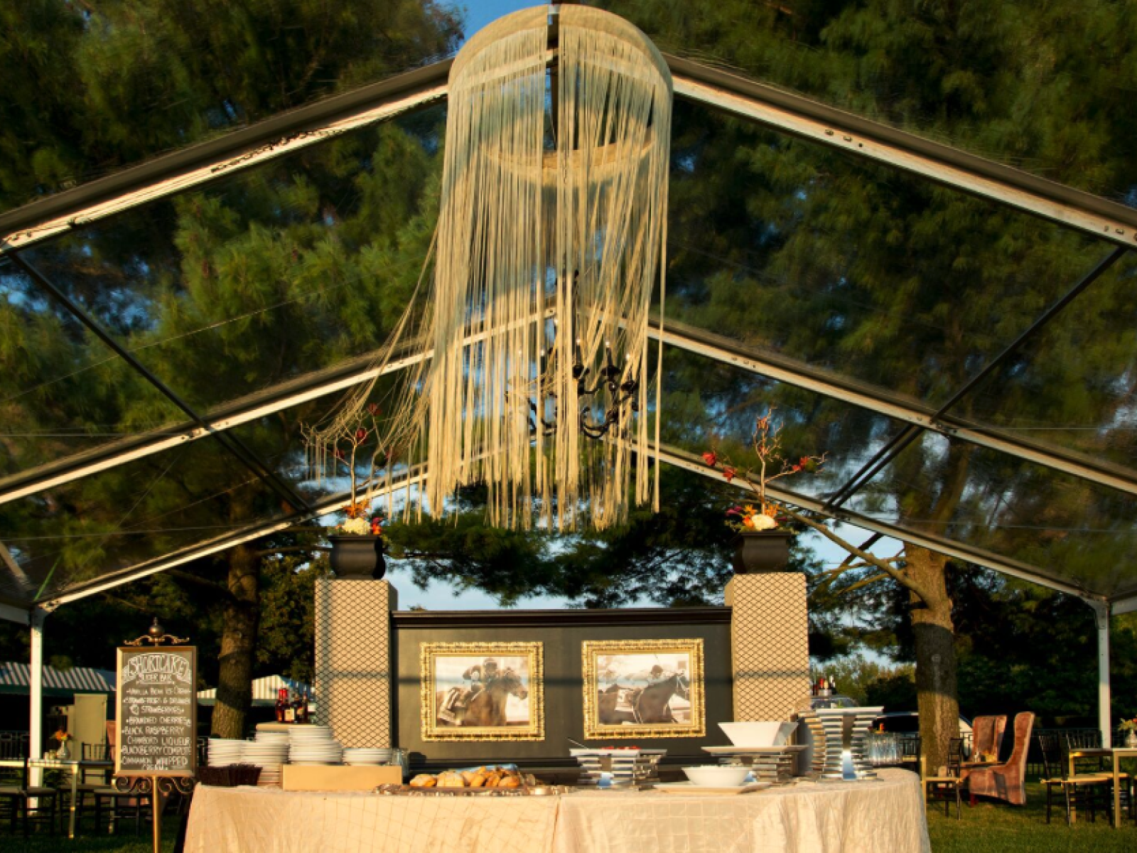 Tent on Keenfieldview Club lawn